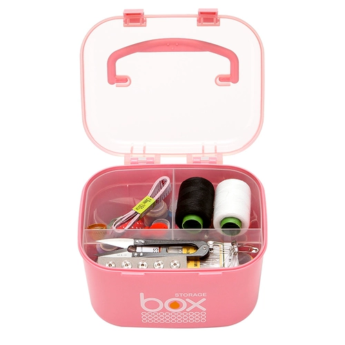 Ящик для бытовой иглы с высокой частью игольчатой ​​линейки большой швейный набор для хранения швейной коробки