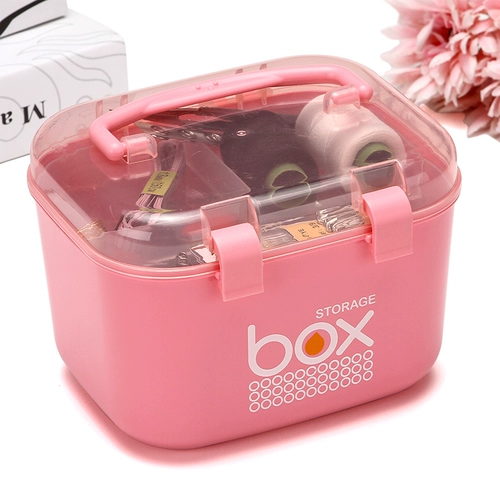 Ящик для бытовой иглы с высокой частью игольчатой ​​линейки большой швейный набор для хранения швейной коробки