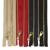 Джинсовая металлическая медная цепочка с молнией ручной работы, аксессуары, 5 размер