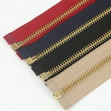 Джинсовая металлическая медная цепочка с молнией ручной работы, аксессуары, 5 размер