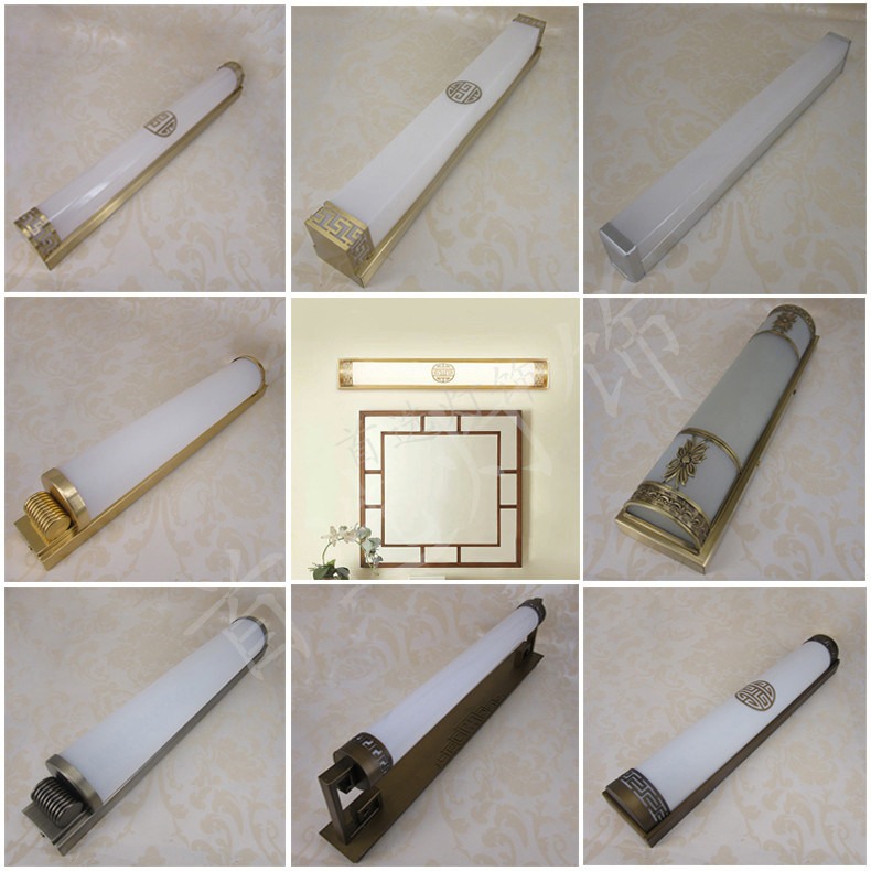 All copper mirror headlamp LED new Chinese door and headlamp toilet Balcony wall lighting area into door wall lamp
