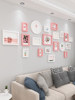 Modern Minimalist Living Room Photo Wall Decoration Nordic Style Creative Bedroom Background Wall Photo Frame Wall Hanging Combination No Drilling Required