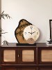 Medieval-Style Desktop Clock, Creative Table Clock, 2025 New Model, Artistic and High-End Living Room Clock, Small Ornament