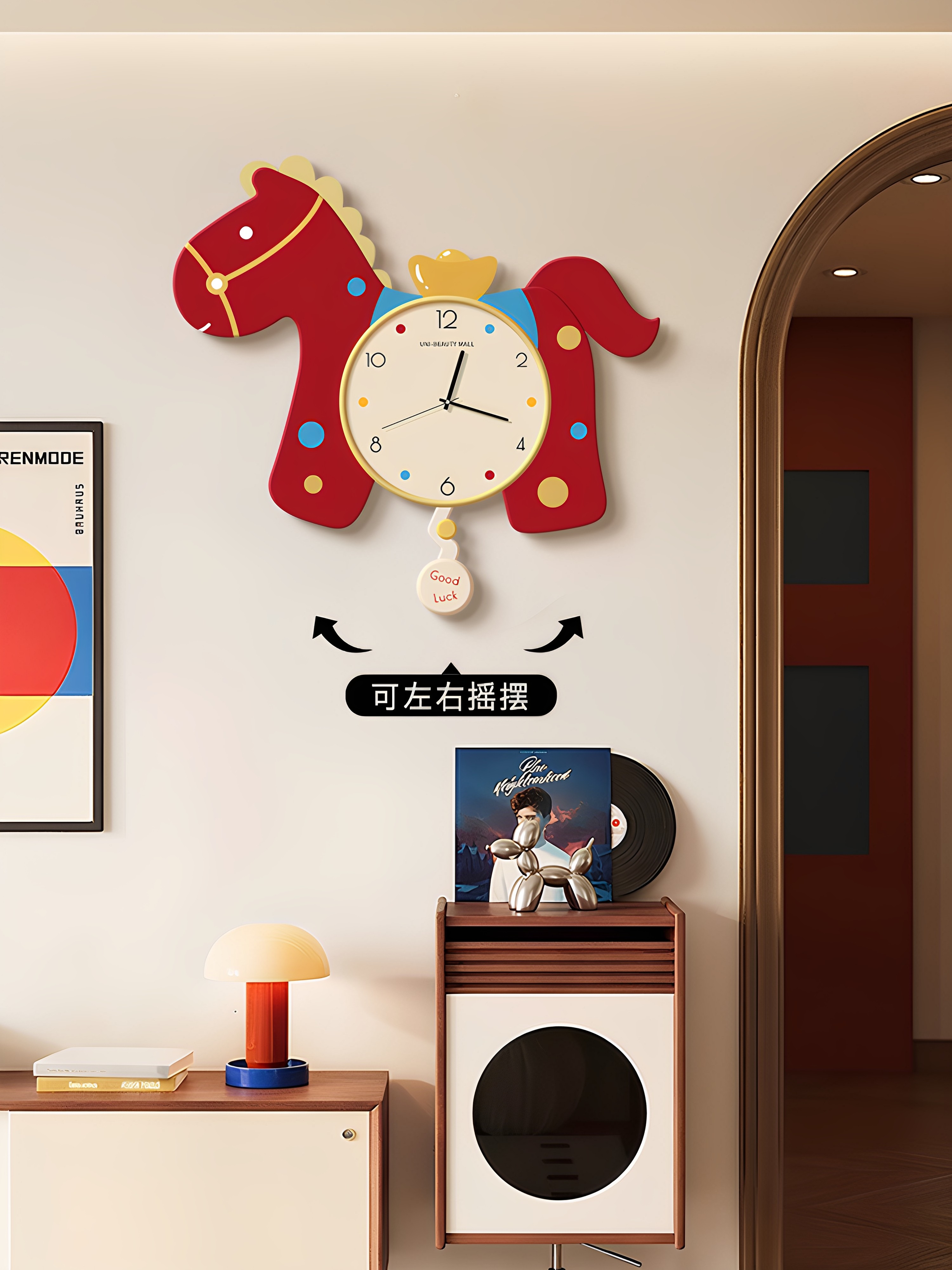 Creative Wall Clock for Living and Dining Room 2026 New Model Home Use Elegant Artistic Clock Simple High-End Silent Wall-Mounted Clock