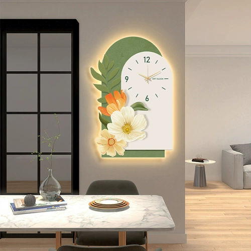 Кремовые модные настенные высококлассные часы, популярно в интернете, коллекция 2023