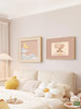 Cream Style Kidsren's Room Bedside Decoration Painting Cartoon Healing Girl's Bedroom Combination Hanging Painting Small Fresh Oil Painting Mural