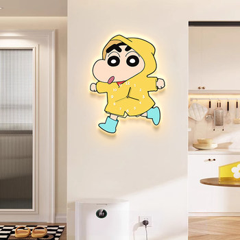 Cream-Style Crayon Shin-Chan Wall Clock 2026 New Model High-End Cartoon Living Room Bedroom Home Wall Clock