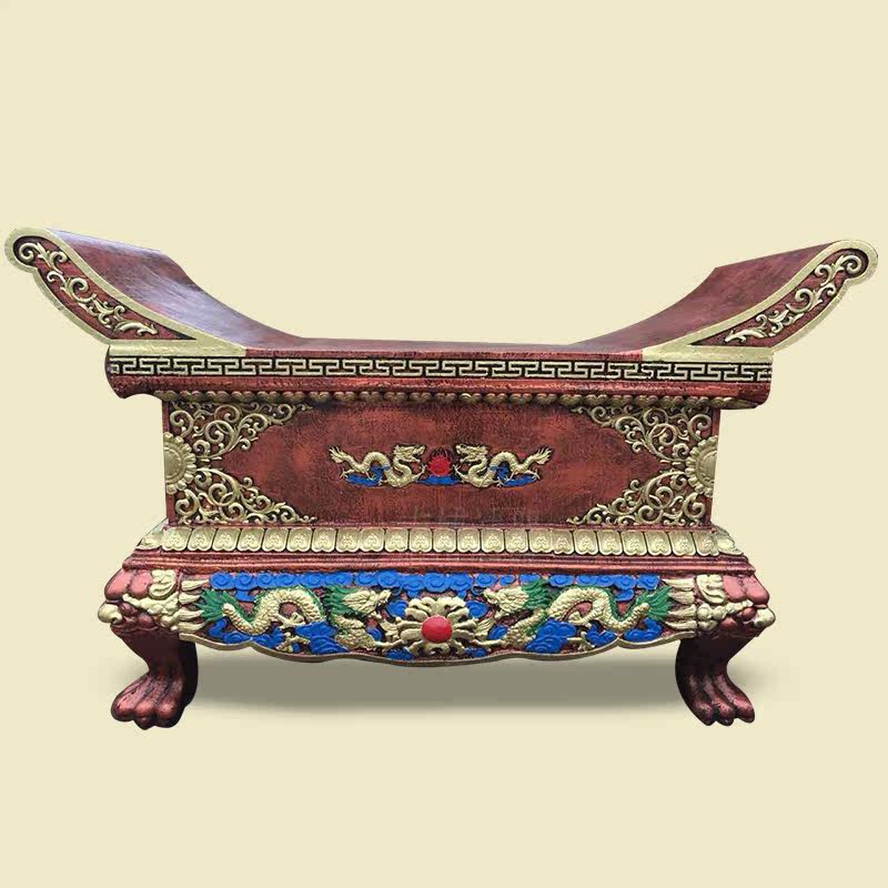 Supply Buddhas Cast Pig Iron for Table temples Buddhist Table Temple View Rectangular Antique Pure Bronze Lettercharacters Treasure Table