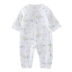 Tong Tai mới cho bé sơ sinh jumpsuit mùa xuân và mùa hè cotton kín nắp quần áo nút snap nam và nữ bé leo núi phù hợp với tay áo dài - Áo liền quần