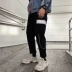 Đầu thu mới phong cách Hàn Quốc sang trọng quần dụng cụ nam xu hướng Velcro chân quần học sinh lỏng quần Harlan giản dị