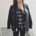 Mùa thu mới phong cách châu Âu và Mỹ phong cách thời trang oversize hồ sơ da nam và nữ thời trang da ngắn phiên bản Hàn Quốc