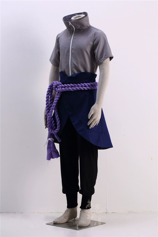 Naruto Sasuke Sasuke cos trang phục Sasuke ninja quân phục nam kimono kiếm sĩ đồng phục cosplay