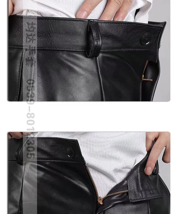 Pantalon cuir homme AH.DING - Ref 1476985 Image 28