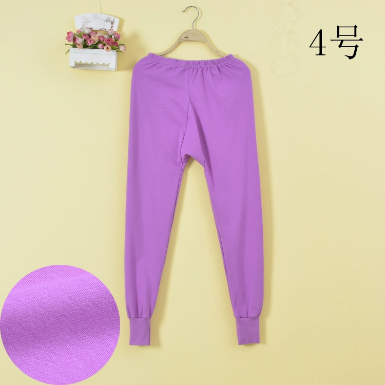 Phụ nữ mùa thu và mùa đông trung niên và cao tuổi quần cotton nguyên chất pyjama quần cotton cotton len mặc nhà thoải mái quần ống rộng cộng với kích thước quần - Quần tây