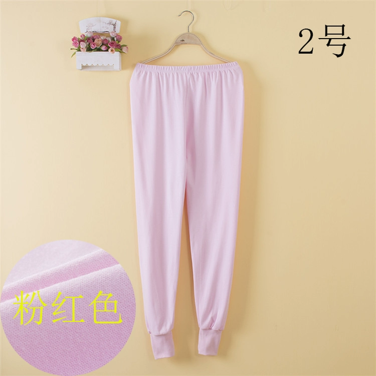 Phụ nữ mùa thu và mùa đông trung niên và cao tuổi quần cotton nguyên chất pyjama quần cotton cotton len mặc nhà thoải mái quần ống rộng cộng với kích thước quần - Quần tây