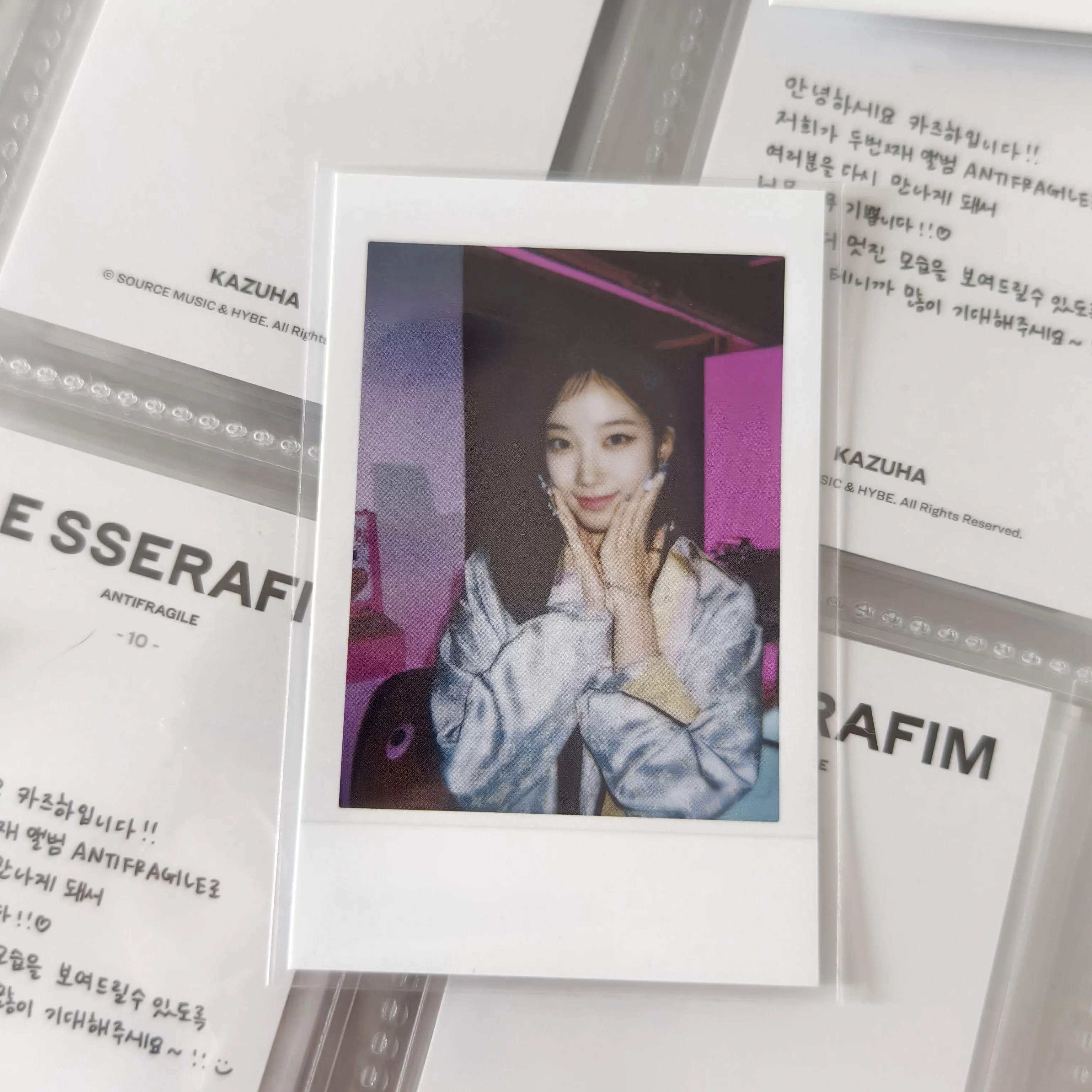 Бесплатная доставка без претензий Lesserafim Blade FimsClub Flash Surrounding Official Baby Crazy Gold Source KPOP Женская команда