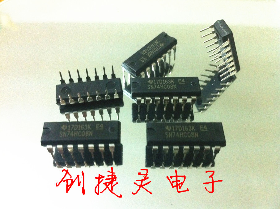 SN74HC08N SN74HC08N 74HC08 DIP-14 4-2 input with door brand new original TI can be photographed directly