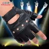 迈欧德 Мужские летние полиуретановые перчатки в стиле хип-хоп, в корейском стиле, без пальцев