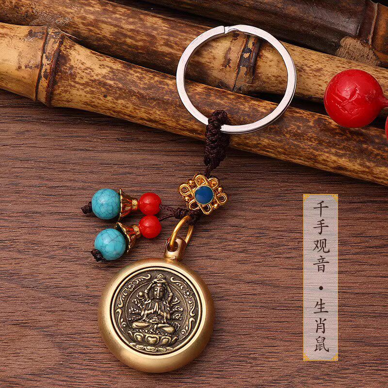 Khand Guanyin genus Mouse Pendant Puxian Bodhisattva belongs to Longgenus Snake Big Day Like to Sign Sheep Monkey Pendant-Taobao