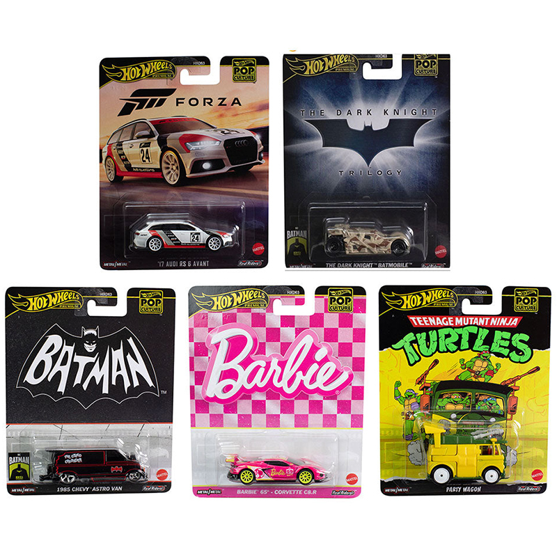 Hot Wheels Culture Popular Audi Rs6 Barbie Teenage Mutant Ninja Turtles Bat Alloy Car Hxd63-E