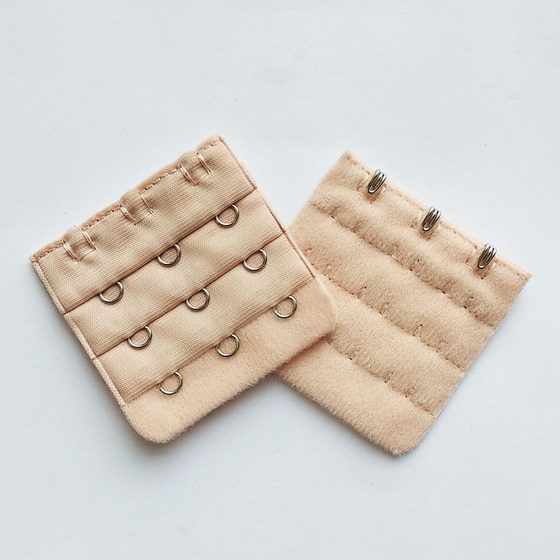 5cm Wide Bra with Three-Row Hooks and Extended Hook Spacing 1.5cm Bra Extender with Widened Bra Connector Back Buckle