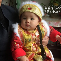 Handmade childrens Tang suit set Boys year-old baby costume Baby cotton coat Winter Han Suit New Years Grab Week dress