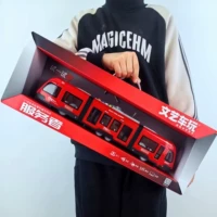 Детская игрушечная машина, поезд со светомузыкой, игрушка, электрический велосипед, подарочная коробка, набор