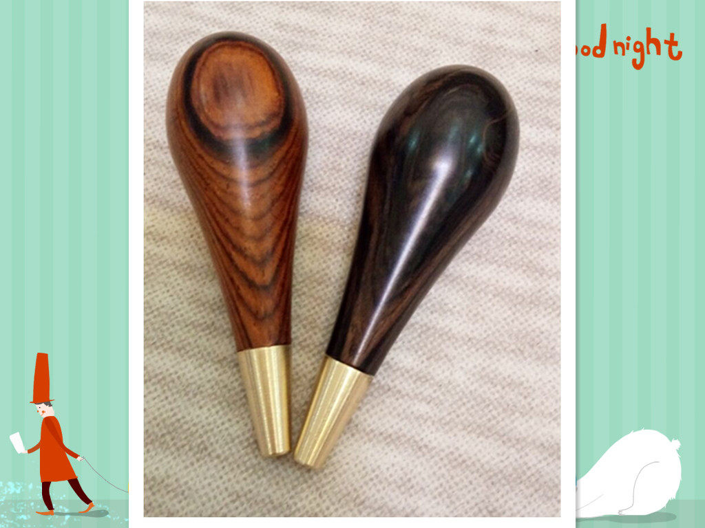 Purple Light Sandalwood Cur Cone Son wood handle DIY leather with paring machine wood handle olives nuclear engraving knife Benplate painting engraving handle