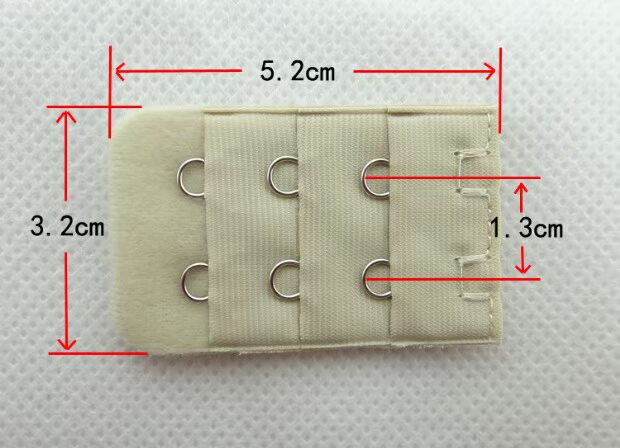 9,9 Bras dài khóa đồ lót mở rộng khóa khóa khóa kết nối khóa điều chỉnh khóa ba hàng hai ba bốn khóa dây áo lót