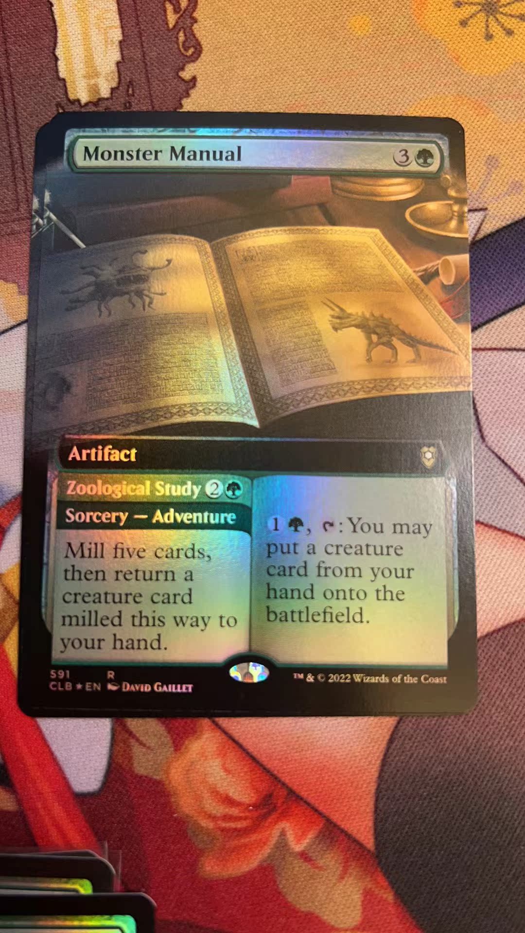 Vanzhi English 591 Monster Illustration Expanded CLB Green]