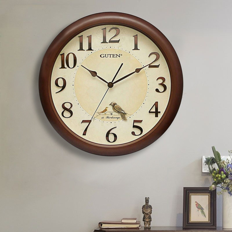Jinhui Chinese Wall Clock Silent Retro Circular Clock China Fengzhou Creative American Watch