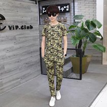 Big Boy camouflage costumes men primary and middle school students in jun xun fu short sleeve Outward Bound training camp clothing