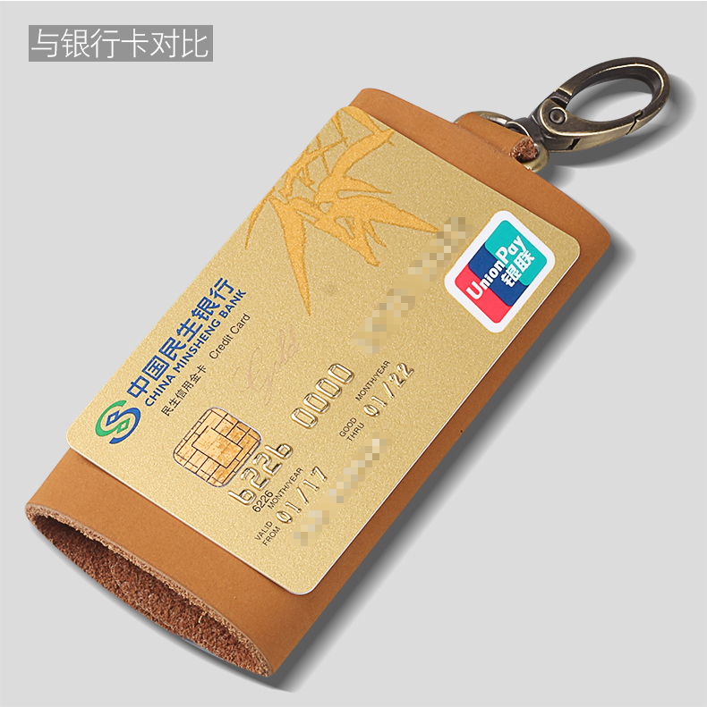 Hand hand tay sáng tạo làm đồ da ngựa điên retro da khóa túi xe chìa khóa thắt lưng túi nam và nữ túi ly hợp ví da nữ