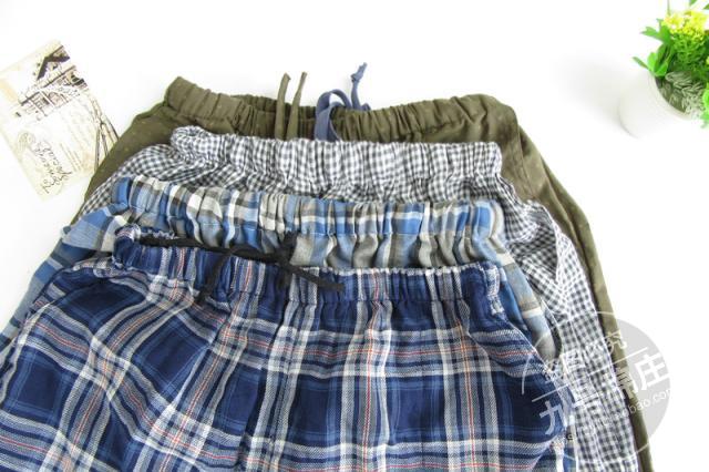 Của nam giới mùa hè lỏng kích thước lớn gạc cotton quần short mỏng cộng với phân bón 5 điểm quần cotton quần vài mô hình