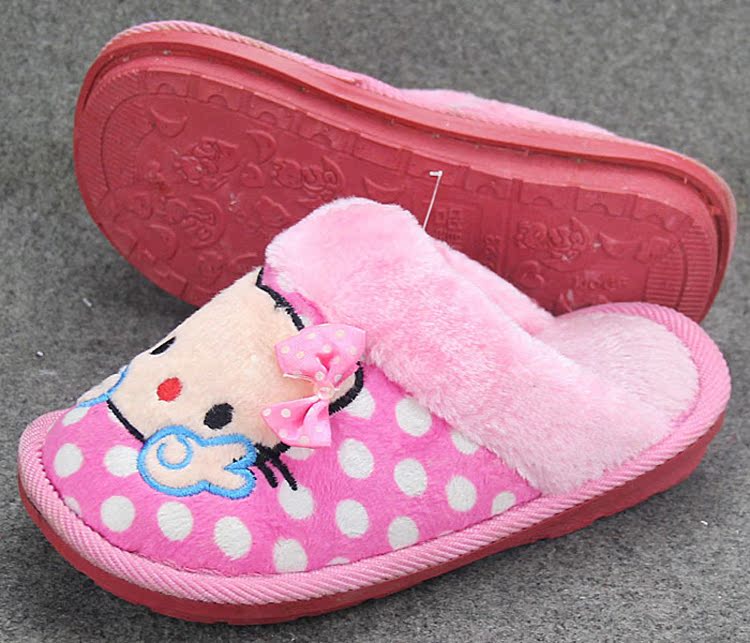 Pantoufles enfants en suède pour hiver - semelle mousse - Ref 1020089 Image 65