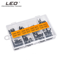 New product 8927925 black multi-number sea rod guide ring suit 80pcs boxed stainless steel ceramic Luther wire