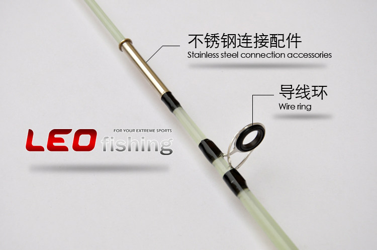 285825915 Transparent Solid Fiberglass Fishing Rod 1 5M Fishing Tackle Lua Rod Boat Fishing