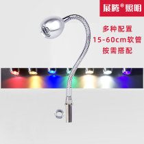 LED spot light Hose counter light 1W 3W Showcase light Warm light White light Purple money detector light 12V 220V magnetic light