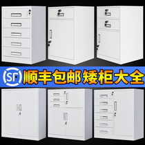 Metal cabinet office file cabinet low cabinet information cabinet with lock small cabinet file cabinet storage storage cabinet credential cabinet