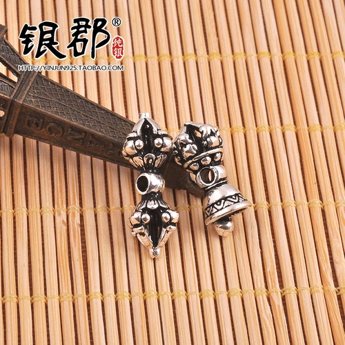 S925, аксессуары, четки из круглых бусин ручной работы, четки бодхи, аксессуар, серебро 925 пробы, DIY