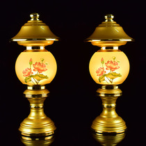 For the Buddha Lotus light Changming lamp Buddha Supplies Buddha front for lanterns Fortune Lanterns Guanyin Buddha for a lamp pair of glazed lanterns