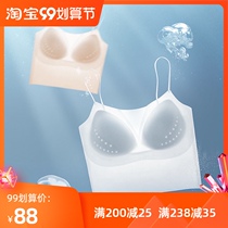 Thin non-trace camisole vest womens summer no-wear bra boob-wrap chest inside and outside wear bottoming LOVEUYISTA