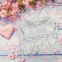 Comfortable love maintenance lace beautiful back no steel ring bra vest style sexy gathering thin bottom underwear female 5178