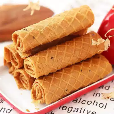 City-flavored egg crisp roll brown sugar egg crisp roll traditional egg roll 200g bag pastry biscuits filling sugar