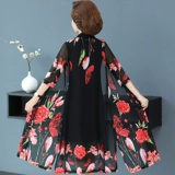 Платье для матери, летняя летняя одежда, комплект, длинная юбка, городской стиль, короткий рукав