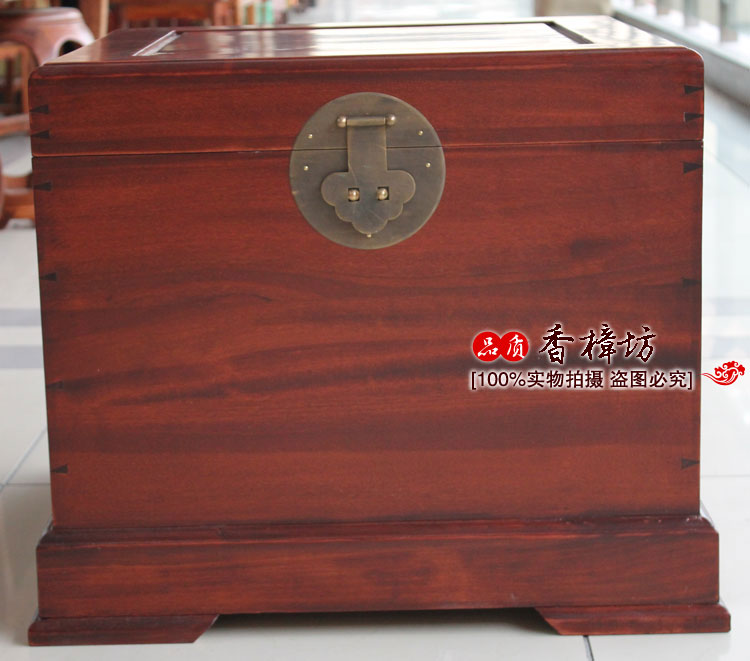坊 樟木箱 Factory Outlet Square Bàn cạnh giường ngủ kiểm soát dịch hại cổ hộp - Cái hộp hộp gỗ nhỏ