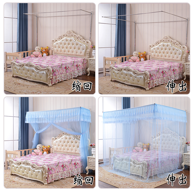 lưới custom-made đặc biệt đứng linh hoạt số quá khổ cộng với giường cỡ tùy chỉnh khảm kéo dài màn ngủ - Lưới chống muỗi mùng ngủ giá rẻ