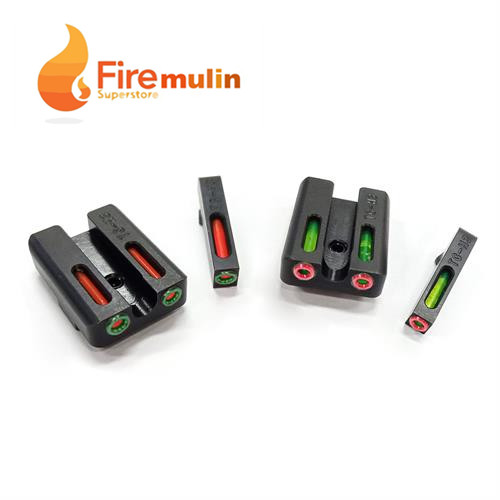 sight glock red and green fiber front and rear machine vision toy Glock metal quasi-heart KSC interface accessories