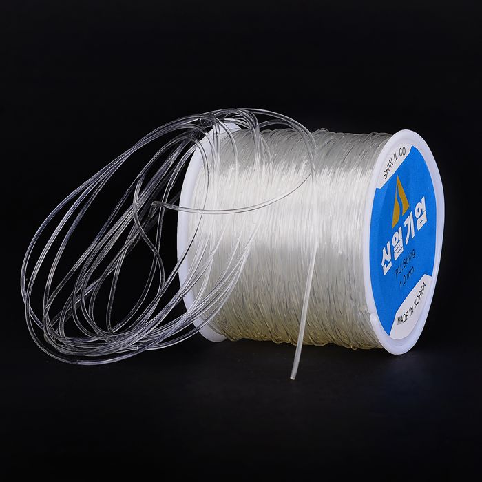 Hàn Quốc nhập khẩu hạt dây cao su dòng dây đàn hồi đeo vòng tay pha lê dây đeo vòng dây đàn hồi Super nylon - Vòng đeo tay Clasp vòng tay chỉ đỏ