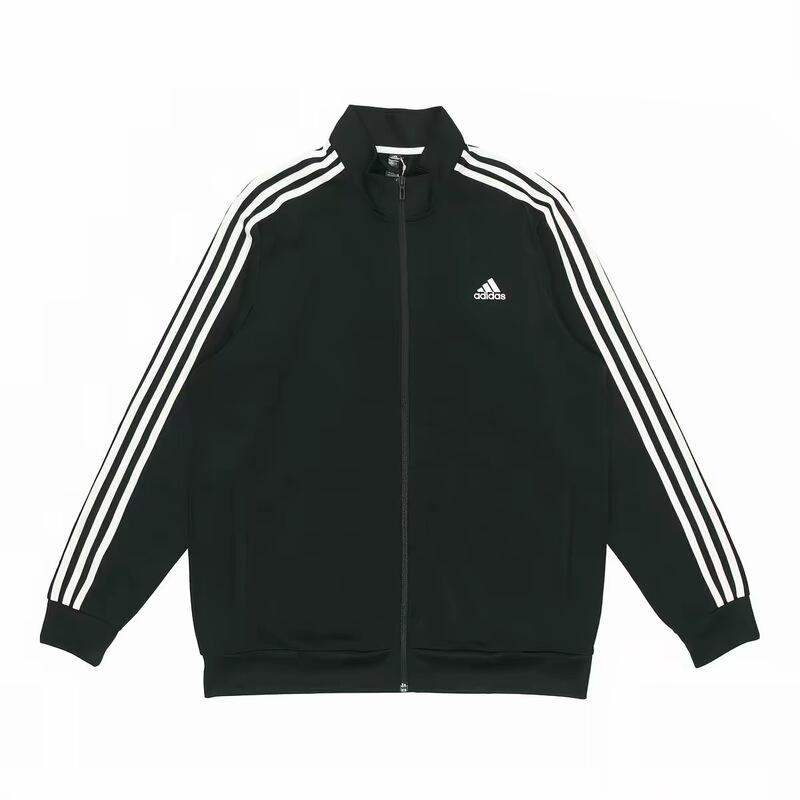 Adidas Essentials m 3S Striped Sports Stand-Up Collar Bomber Jacket Autum Unisex H46099